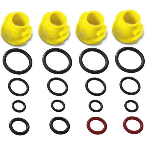 Kärcher Kit de joints toriques de rechange accessoire pour nettoyeurs haute pression,Karcher Kit de buses à air et joints toriques pour nettoyeur haute pression Compatible avec les modèles,K1/K2/K3/K4 (1/4)