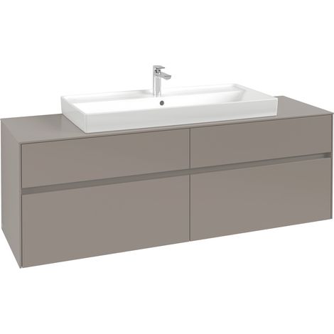 Villeroy & Boch Collaro Meuble sous-lavabo, 4 tiroirs, lavabo au (1/2)