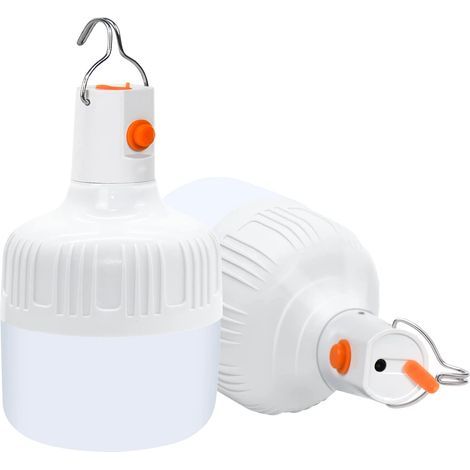 Campinglaternen, 2er-Set tragbare, dimmbare LED-Laternen, 800 Lumen, 2 Leuchtmodi, wasserdicht (1/5)