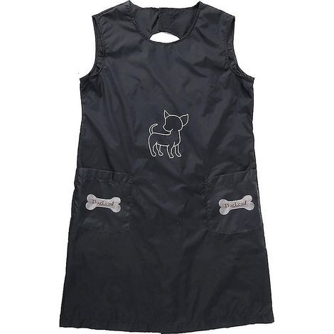 Tablier de toilettage imperméable en nylon pour animaux de compagnie, vêtement de travail pour toiletteurs chiens et chats, blouse anti-adhérente pour le bain et la coiffure (1/4)