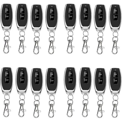 Lot de 16 interrupteurs de télécommande sans fil RF 433 MHz pour relais 220 V 30 A, éclairage, pompe à poussière, moteur, ventilateur et plus encore. (1/5)