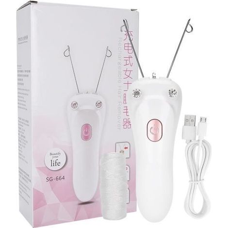 Electric threaded epilator, USB threaded epilator, Bomull-AquaForge threaded epilator