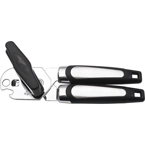 Ouvre-boîte manuel, poignée antidérapante, coupe sûre, ouverture facile, ouvre-bouteille multifonctionnel, ouvre-boîte en acier inoxydable de qualité alimentaire pour la cuisine et le restaurant (1/5)