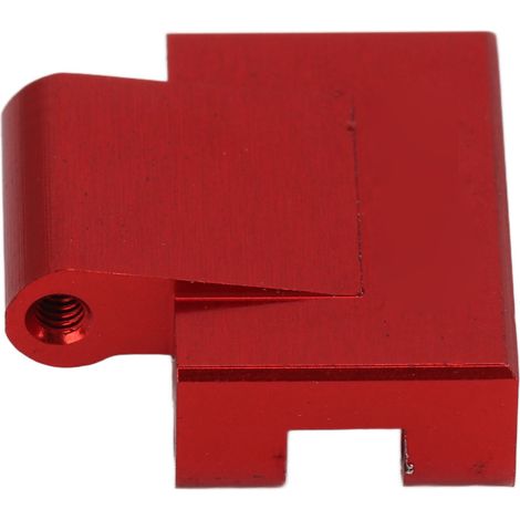 Renfort d'essieu arrière RC usiné CNC en alliage d'aluminium antirouille pour Axial SCX24 C10 1/24 rouge (1/5)