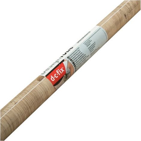 Film adhésif décoratif bois chêne 90x210 cm – Repositionnable jusqu'à 1h – Haut pouvoir couvrant – Pour meubles et objets – D-C-Fix (1/3)