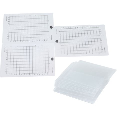 20 flexible Polyester-Schablonen mit 3 rauen Schneidematten zum Drucken, flexible Schablonenbögen (1/5)