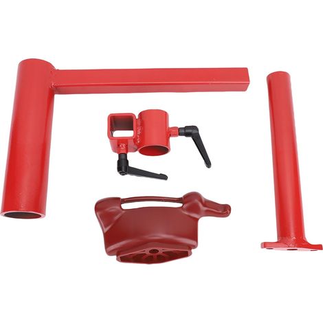 Kit tête canard changeur pneus manuel amélioré – Acier allié plupart pneus voiture 16-21in sans cône argent, garage (1/5)