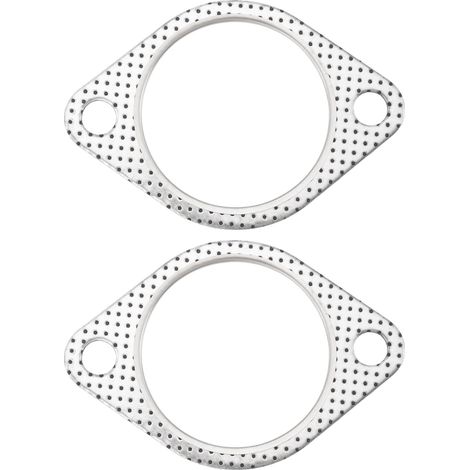 2 Pièces Joint Bride d'interface Tuyau d'échappement 2,5 Pouces Collecteur Turbine d'échappement Acier à 2 Trous Espacement Trous Collecteur Inférieur 102 Mm Tuyau d'échappement 70 Mm (1/5)