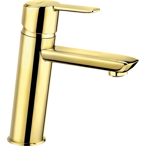 Design Waschtischarmatur in gold ARNIKA-30, B/H/T ca. 4,8 /17,1/16,3 cm (1/3)