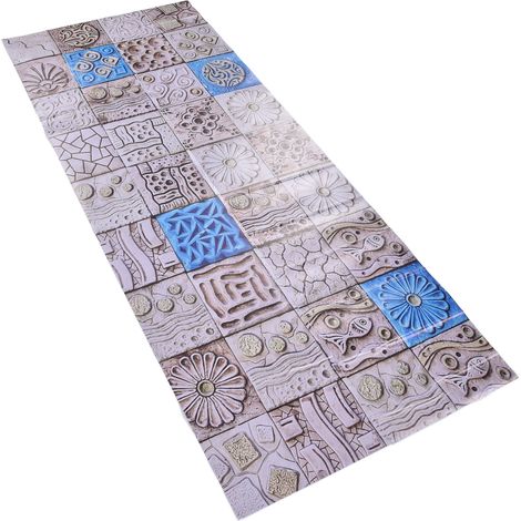 Lot de 2 stickers muraux 3D pour porte (38,5 x 200 cm), autocollants, pour la décoration intérieure et extérieure (bureau). (1/5)