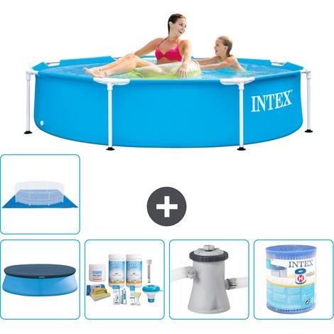 Intex Piscina con struttura Rotonda - 244x51 cm - 7-pezzi  S41412