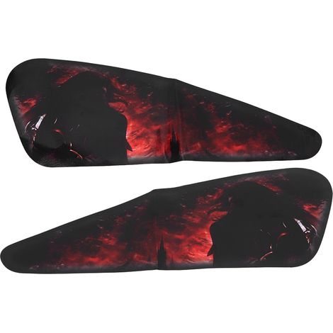 Autocollants réfléchissants 3D en PVC, imperméables, colorés, accessoires universels pour motos (1/5)