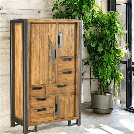 Buffet haut bois de teck naturel CANADA (1/5)