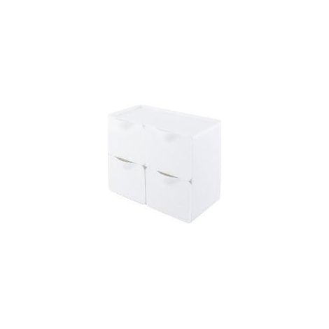 Organizer da scrivania bianco a 4 scomparti