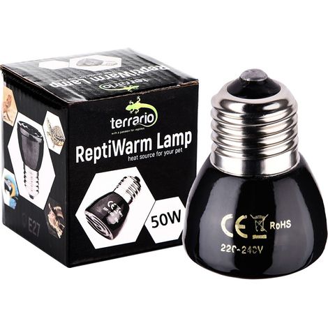 Mini riscaldatore in ceramica per terrario per rettili, 50W, 230V