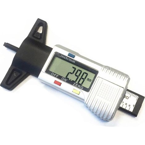 Jauge de profondeur de bande de roulement de pneu LCD Jauge de bande de roulement de pneu (1/5)