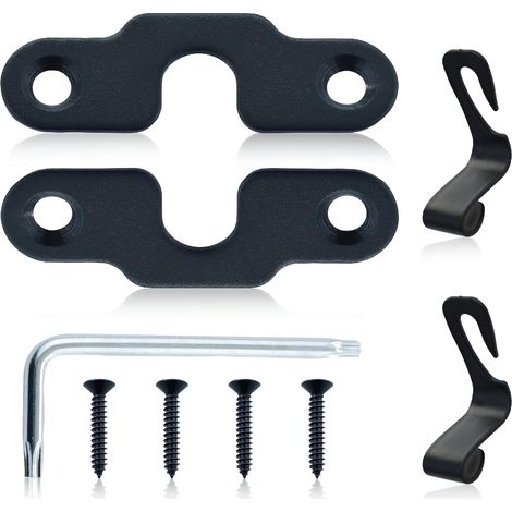 Kit de réparation de pare-soleil, pour Jeep Wrangler JK 2018/Wrangler 2018-2022/Gladiator 2020-2022 Accessoires de clip de pare-soleil en aluminium robuste 2PCS (1/5)
