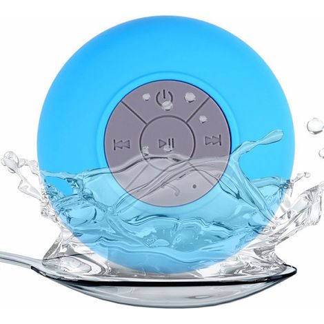 Mini enceinte Bluetooth étanche (bleu ciel) pour salle de bain (1/5)