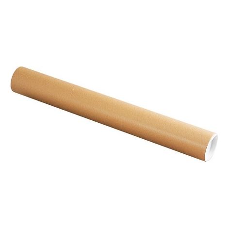 Tube d'expédition rond en carton Ø 80 mm x L 65 cm - Lot de 50 - Maxiburo
