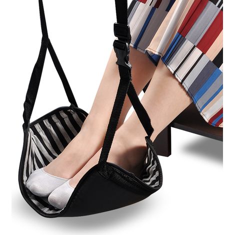 GARRYFIZH Repose-pieds de voyage, repose-pieds portable avec mini sac à outils pour la maison, le bus, le train, l'avion (1/5)