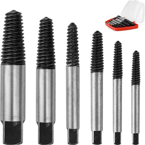Extractor de tornillos rotos profesional [6 piezas] Quita tornillos. (1/5)