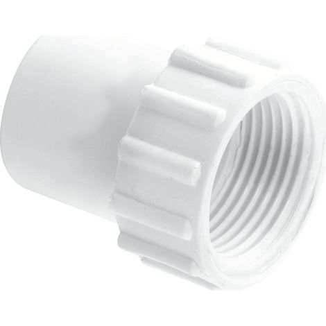 McAlpine R6 0.75" Straight Female Overflow Coupling with fixed nut