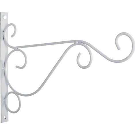 Support Mural Pour Plantes - En Métal - 25 cm - Extérieur Et Intérieur - Pour Paniers Fleuris, Abreuvoirs À Oiseaux, Lanternes Solaires - Lot De 2 (1/5)