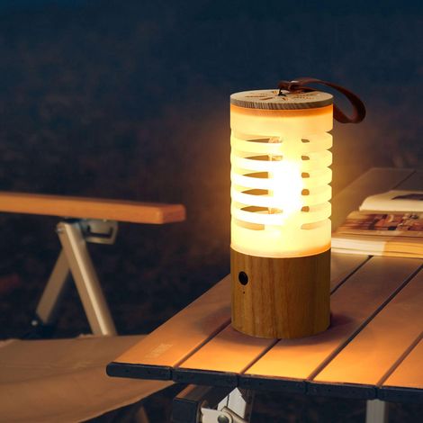 Lampe de camping double usage avec interrupteur tactile LED et veilleuse d'ambiance de chevet (1/5)