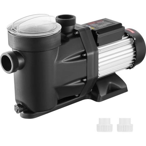 Pompe de piscine 2 CV 220 V-240 V 1450/2860 tr/min Pompe de circulation double vitesse 1800 W 33000 L/h Débit max Pompe puissante Pompe de filtration à économie d'énergie pour piscines hors-sol (1/5)