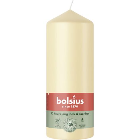 Bolsius Stumpenkerze beige 15 cm Ø 5,8 cm Stumpenkerze