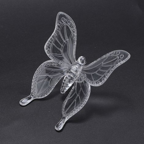 Lampe de jardin LED colorée en forme de lotus, alimentée à énergie solaire et à contrôle de la lumière, avec papillon (1/5)