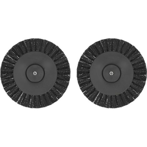 2 Pack 3.5 Inch Electric Drill Brush Head Durable Drill Brush Attachment for Carpets DecorationBlack