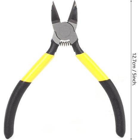 Pince coupante diagonale bicolore TU-725S de 5 pouces (1/4)