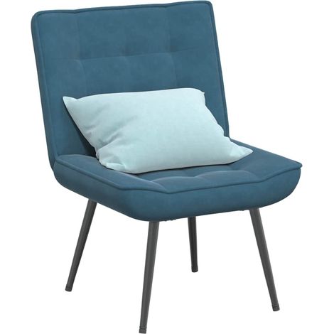 Relaxsessel Blau 64x74x84 cm Samt vidaXL (1/5)