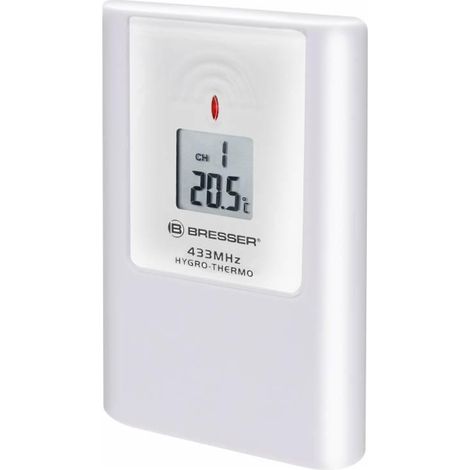 Sensor exterior Bresser Termo Higrómetro 3 canales plástico neutro