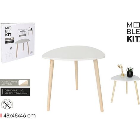 MESA AUXILIAR MADERA BLANCA