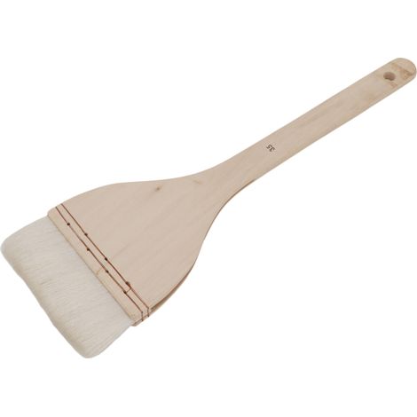3.5In Wool Paint Brush Ergonomic Wood Handle Design 3.5in Soft Smoothing Oil Painting Board Brush (1/5)