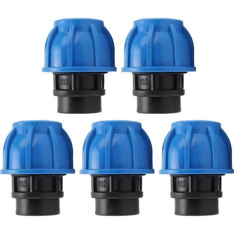 5-teiliges Schnellkupplungsset für Wasserleitungen, 32 mm x G1/2 Innengewinde-Geradverschraubungen, sofortiger Sanitäranschluss. (1/5)