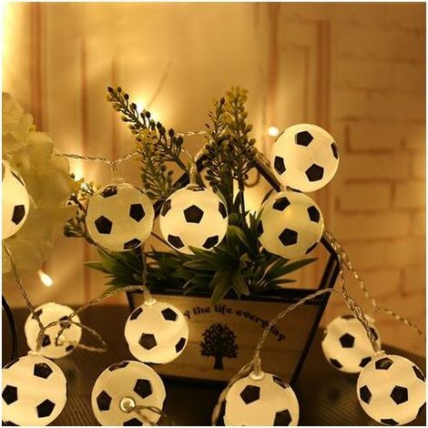QAZQA 6M 40LED Chaîne Lumières Football Football en forme de fée lumières LED décoratif suspendus lumières pour coupe du monde pâques carnaval fêtes (1/5)