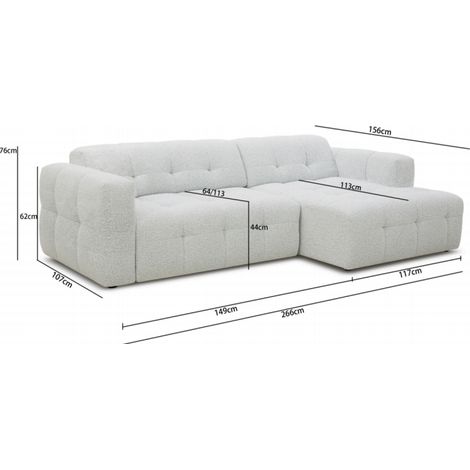 Canape dangle relax en velours texture bleu fedora - angle droit 213869546