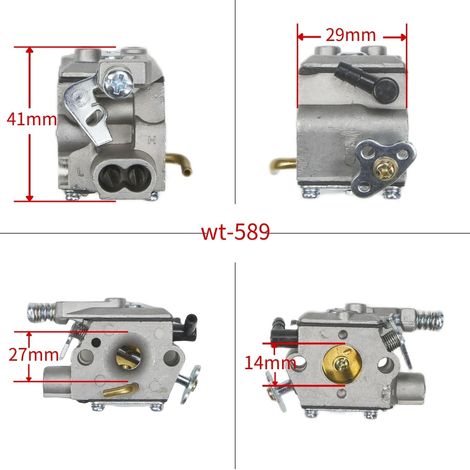 WT-589 Vergaser für ECHO CS341, CS345, CS346, CS3000 und CS3400 (CS301) Kettensägen (1/4)