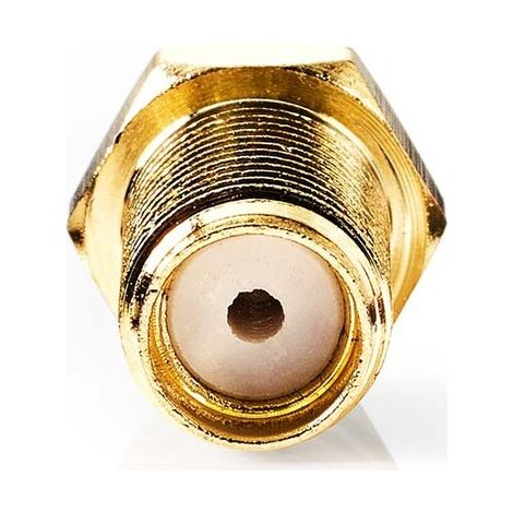 Nedis SMA-Anschluss / Gerade / Buchse / Vergoldet / 50 Ohm / Kräuseln / Kabeleingangsdurchmesser: 2.55 mm / Metall / Gold / 2 Stück / Box