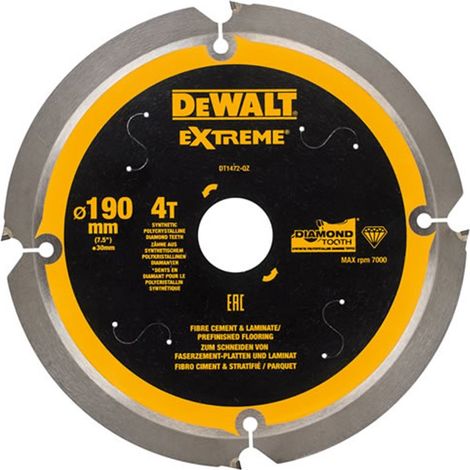 Hojas para sierra circular Multi-Material, 190 mm, 4T  DeWalt DT1472-QZ (1/2)