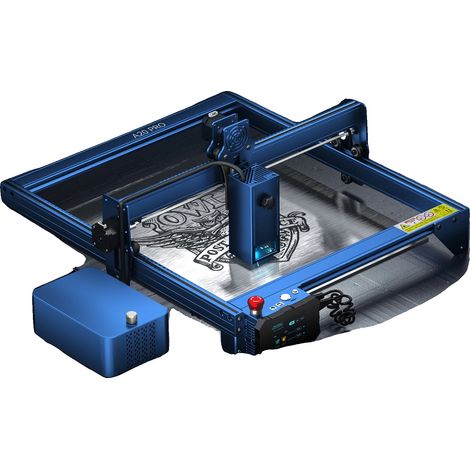 Graveur Laser, 20W Pro Puissance Optique, Carte Mère 32 bits, Système d'Aide à l'Air Amélioré, Coupe du Bois de 10 mm, Coupe de l'Acier Inoxydable de 0,05 mm (1/5)