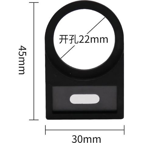 New style black hanging sign with button, signal light, and frame can hold 22mm labels. (1/4)