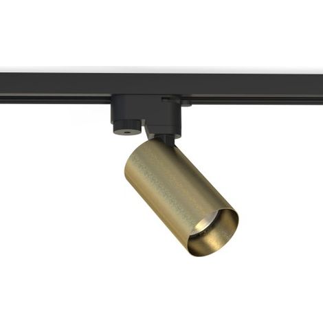 Spot rail monophasé laiton/noir GU10 Nowodvorski Mono