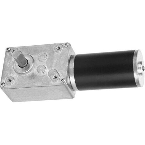 Vitesse réduite moteur de boîte de vitesses électrique moteur à engrenage à vis sans fin réversible 8mm arbre 12V (12V, 20RPM) (1/4)