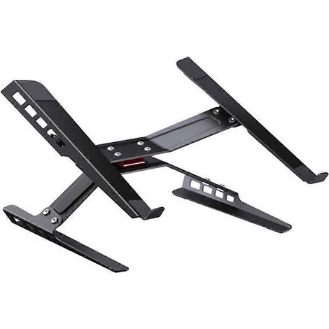 Verstellbarer Laptopständer, faltbarer Computerständer, ergonomisches Bürozubehör, mobiler Ständer für Telearbeit und Zuhause.