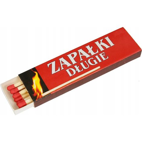 Allumettes longues de 9 cm, idéales pour les cheminées, les barbecues, les bougies et les cimetières. (1/2)
