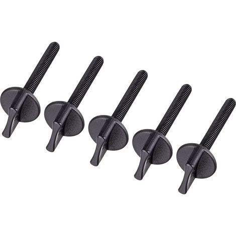 5 Paquet M4x30mm Pouce Vis Boulons Main Conduit Pelle Nylon Vis Métrique Filetage pour Modèle Avion (1/5)